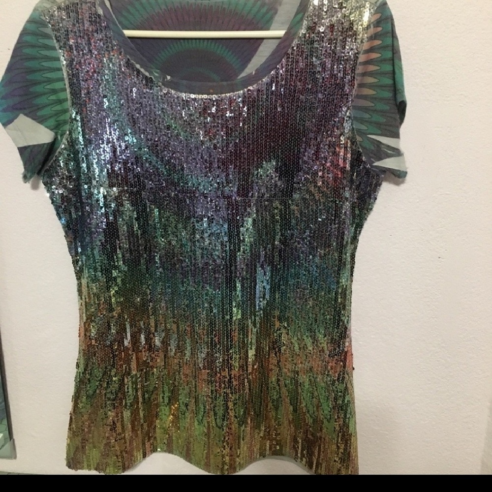 Sequin designer top